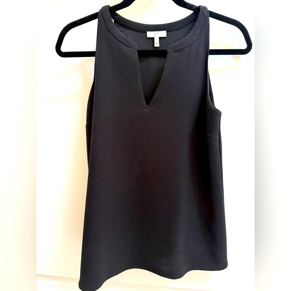 Joie Black Sleeveless Crepe Top
